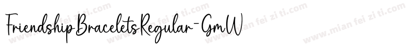 FriendshipBraceletsRegular-GmWa字体转换