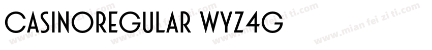 CasinoRegular-Wyz4G字体转换