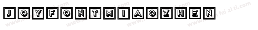 JoyfontMiaozhen字体转换