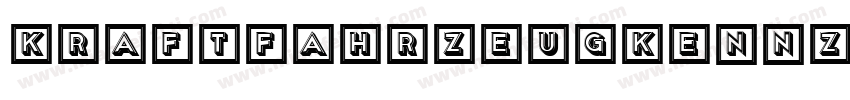 Kraftfahrzeugkennzeichen字体转换