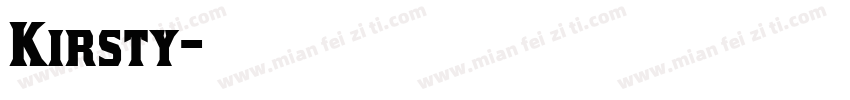 Kirsty字体转换
