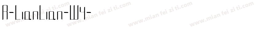 R-LianLian-W4字体转换