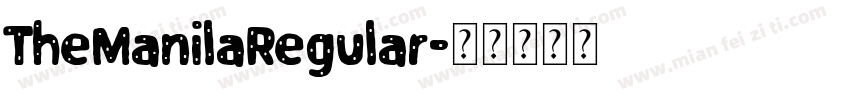 TheManilaRegular字体转换