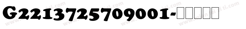 G2213725709001字体转换