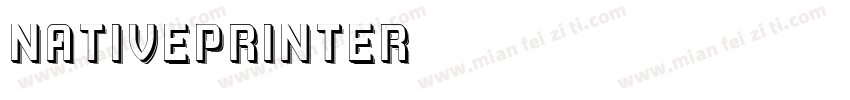 NativePrinter字体转换
