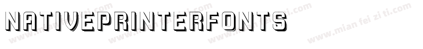 NativePrinterFontS字体转换