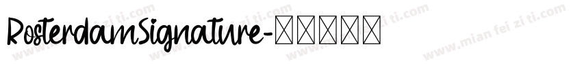 RosterdamSignature字体转换