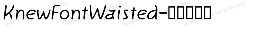 KnewFontWaisted字体转换