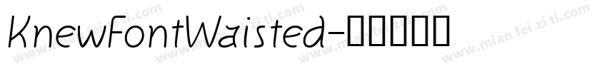 KnewFontWaisted字体转换