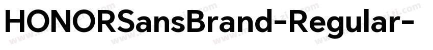 HONORSansBrand-Regular字体转换