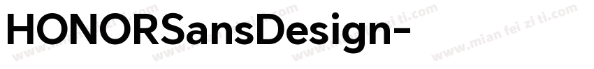 HONORSansDesign字体转换