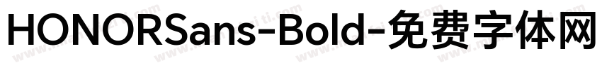 HONORSans-Bold字体转换