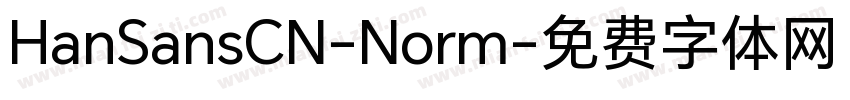 HanSansCN-Norm字体转换