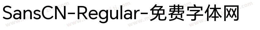 SansCN-Regular字体转换