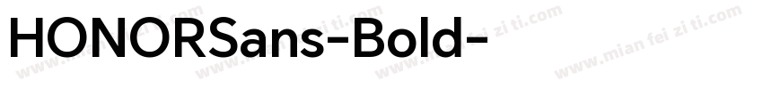 HONORSans-Bold字体转换