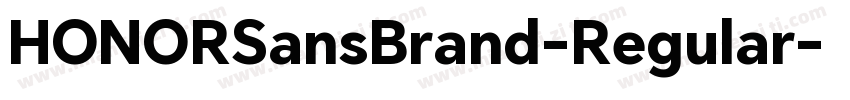 HONORSansBrand-Regular字体转换