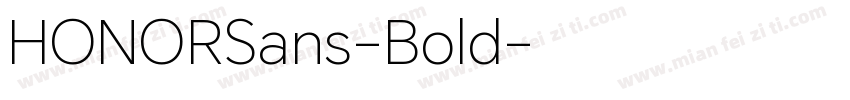 HONORSans-Bold字体转换