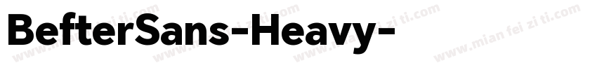 BefterSans-Heavy字体转换