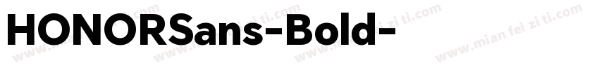 HONORSans-Bold字体转换