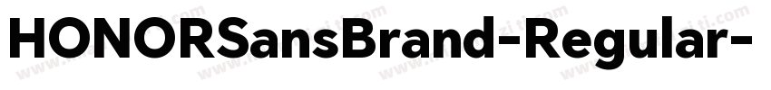 HONORSansBrand-Regular字体转换