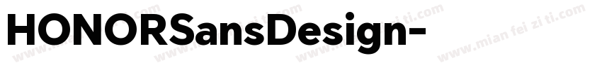 HONORSansDesign字体转换