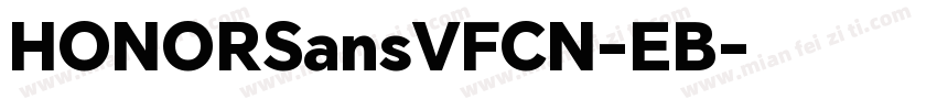 HONORSansVFCN-EB字体转换