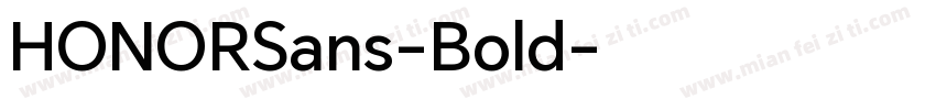 HONORSans-Bold字体转换