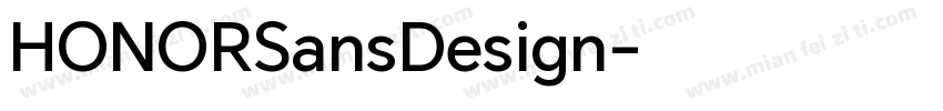 HONORSansDesign字体转换