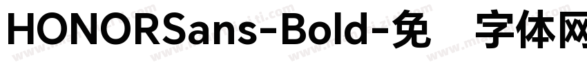 HONORSans-Bold字体转换
