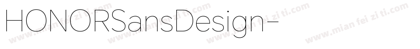 HONORSansDesign字体转换