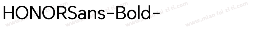 HONORSans-Bold字体转换