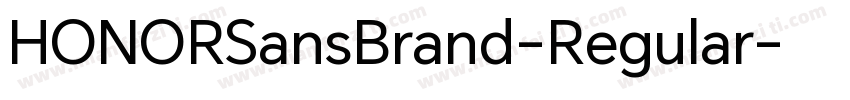 HONORSansBrand-Regular字体转换