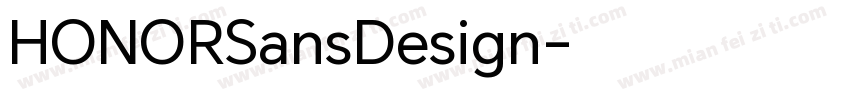 HONORSansDesign字体转换