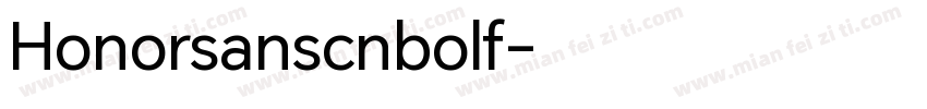 Honorsanscnbolf字体转换