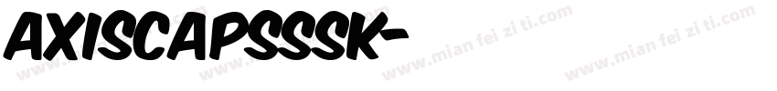 AxisCapsSSK字体转换