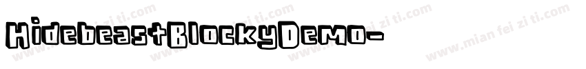 HidebeastBlockyDemo字体转换