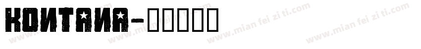 KONTANA字体转换