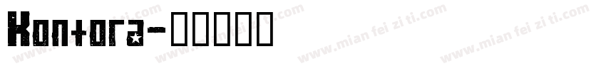 Kontora字体转换