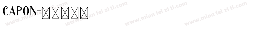 capon字体转换