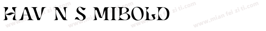 Haven-SemiBold字体转换