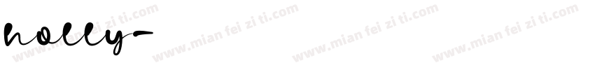 holly字体转换