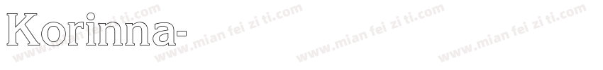 Korinna字体转换