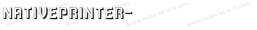 NativePrinter字体转换