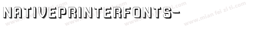 NativePrinterFontS字体转换