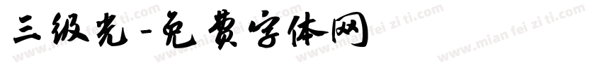 三级光字体转换