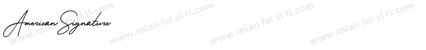 AmericanSignature字体转换