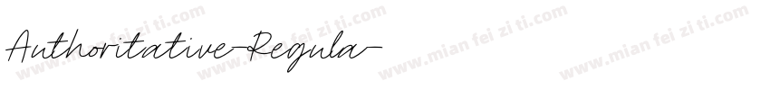Authoritative-Regula字体转换