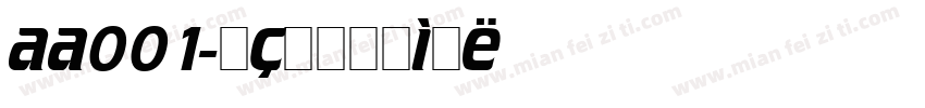 aa001字体转换