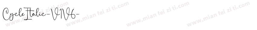 CycleItalic-V1V6字体转换
