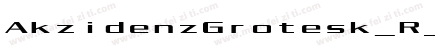 AkzidenzGrotesk_R_Extended_Regular字体转换